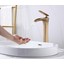 Lavabo Bataryası Çanak Lavabo Musluğu Mat Gold Batarya Şelale Musluk 2