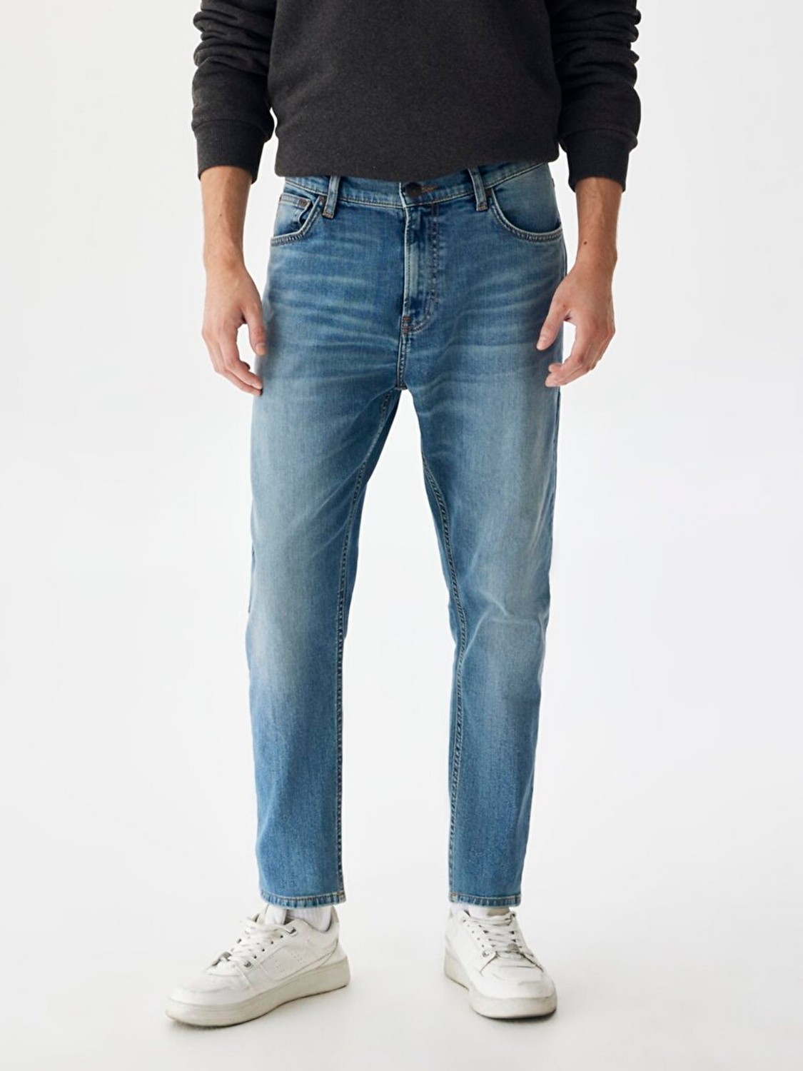 LTB Erkek Smarty Y Dar Paça Orta Bel Jean Pantolon görsel 2