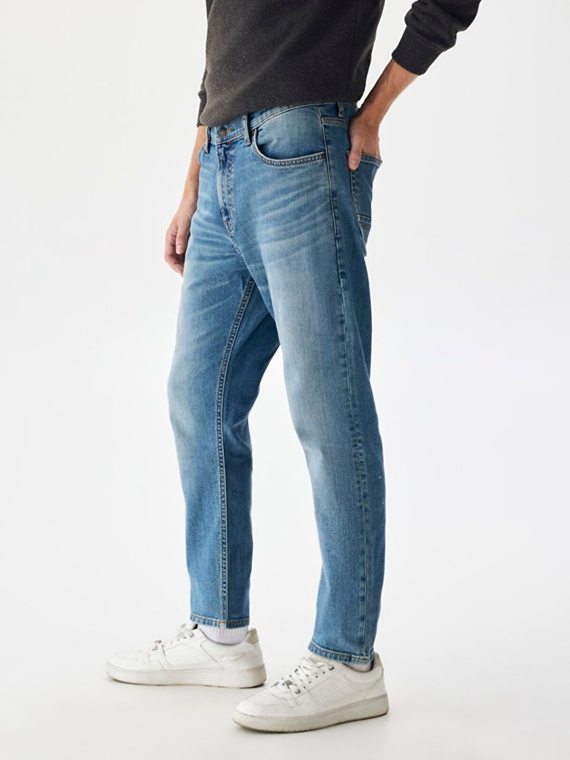 LTB Erkek Smarty Y Dar Paça Orta Bel Jean Pantolon görsel 4