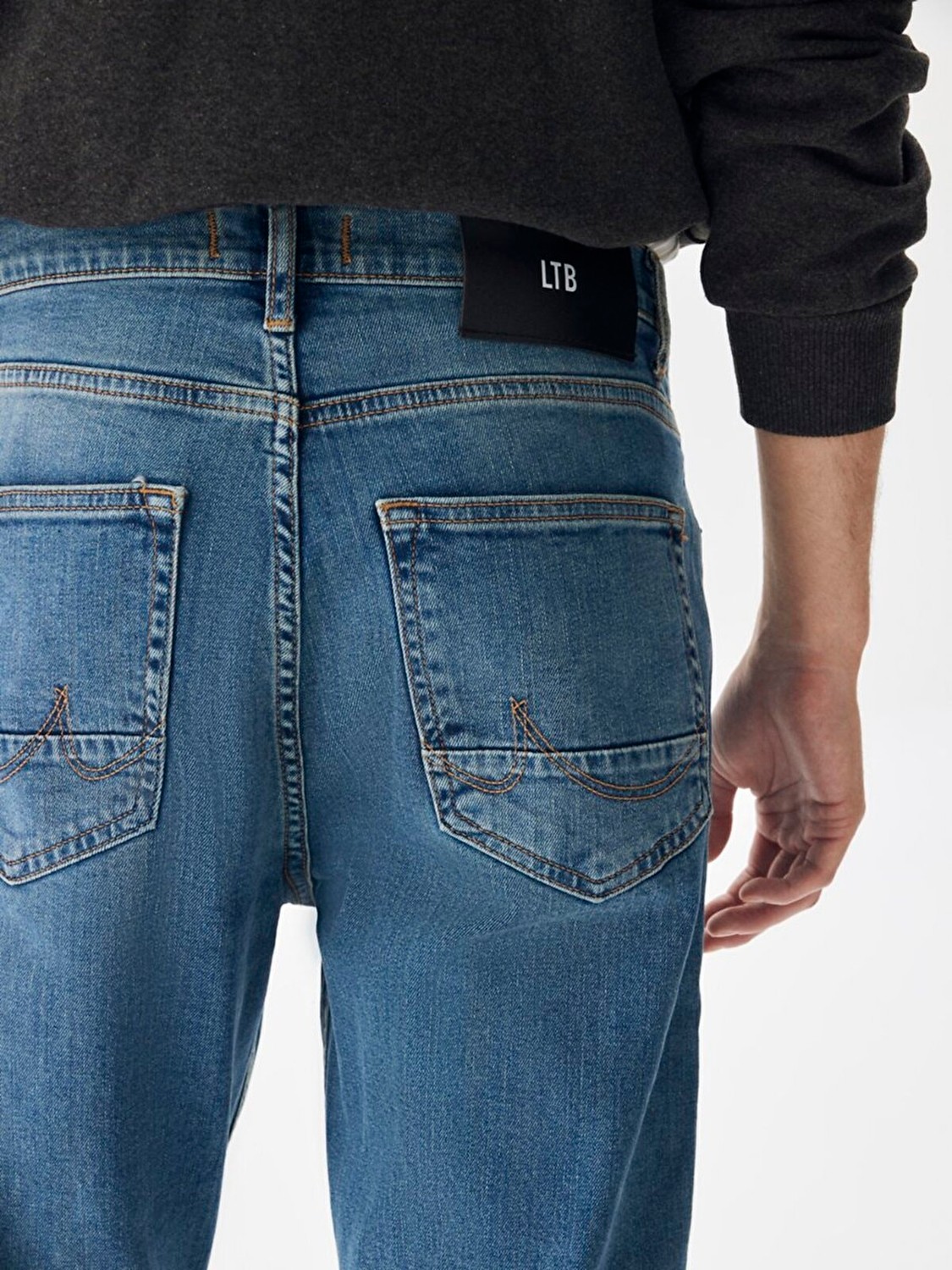 LTB Erkek Smarty Y Dar Paça Orta Bel Jean Pantolon görsel 5