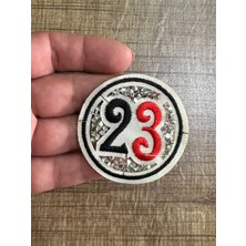 Gönülden Tasarım 5x6 cm Ütü Ile Yapışan 23 Rakamı Yama Arma Dikiş Hobi Giyim Aksesuarı