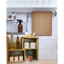 Demonte Ayarlanabilir Çok Amaçlı Mutfak Tezgah Üstü Raf Baharatlık