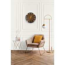 Wood 14 Dizayn Ahşap Dekoratif Duvar Saati, Halat Detaylı Şık Tasarım, Tercihe Göre Renk Seçenekleri