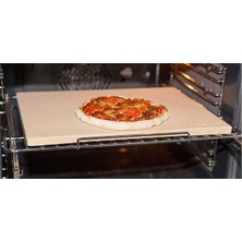 Caytaş Çaytaş Pizza Taşı Ekmek Taşı Ateş TUĞLASI25X25X3 Cm- 4 Lü Paket