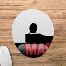 Pixxa Mad Men Bilek Destekli Mousepad Model - 2 Oval