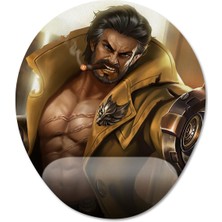 Pixxa Roger - Mobile Legends Bilek Destekli Mousepad Model - 1 Oval