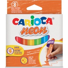 Carioca Pastel Boya Kalemi Fosforlu 8li