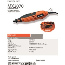 Max Extra MX2070 Mini Taşlama Mikro Set Gravür