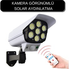 Hangast Solar Güneş Enerjili Hareket Sensörlü Güvenlik Kamera Görünümlü 77 LED Aydınlatma 8 Adet