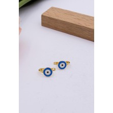 Latif Kuyumcu 14 Ayar Altın Küpe Göz Boncuğu Çocuk Küpe