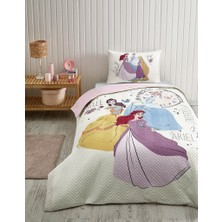 Özdilek Kapitoneli Lisanslı Fitted Çarşaflı Tek Kiş Nev Tk Complete Set-Princess Time Krem