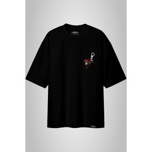 Anime Senpai Itachi Siyah Oversize Unisex Tshirt  (ITCOVR001)