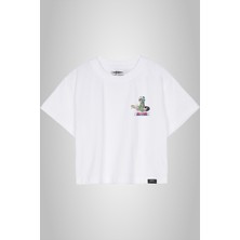 Anime Senpai Nelliel Bleach Beyaz Crop Kadın Tshirt  (NELCRP010)