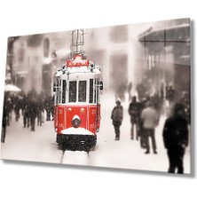 Bay Çağrı Istanbul Taksim Tramvayı 4mm Dayanıklı Cam Tablo Temperli Cam