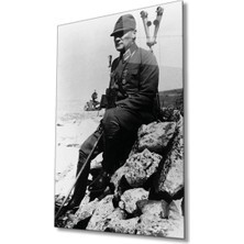 Bay Çağrı Atatürk Cam Tablo 4 mm Dayanıklı Temperli Cam