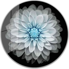 Bay Çağrı Çiçek Yuvarlak Cam Tablo 4mm Dayanıklı Temperli Cam