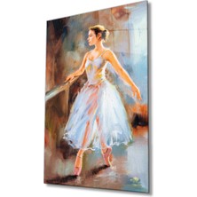 Bay Çağrı Balerin Kadın Cam Tablo, Ev ve Ofis Duvar Dekoru, Hediyelik Büyük Temperli 4 mm Cam Tablo