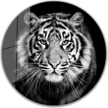 Bay Çağrı Kaplan Yuvarlak Cam Tablo 4mm Dayanıklı Temperli Cam