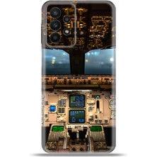 Cupcase Samsung Galaxy A23 Kılıf Esnek Silikon Kamera Koruma 4K Desenli Özel Tasarım - Kokpit