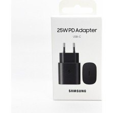 Samsung Galaxy S23 Ultra Type-C Fast Şarj Adaptörü 25W Siyah