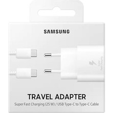 Samsung 25W Travel Adapter Type-C To Type-C Cable Hızlı Şarj Takım