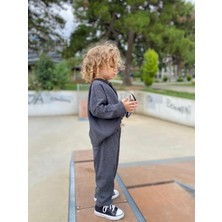 Vitrinmixmini Kaşkorse Fitilli Unisex Eşofman Takım-Dar Kalıp