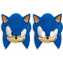 Kidspartim Sonic Temalı Karton Maske 6 Adet