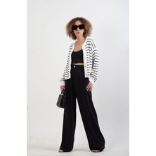 Zelish My Sister Siyah Geniş Paça Pantolon