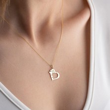 N!da Jewelry 925 Ayar Gümüş Kalp Kolye