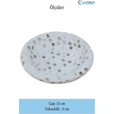 Evene Şekerlik Sunumluk Drajelik Dekoratif Tabak Baloncuklu Model