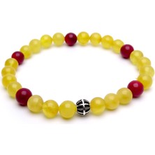 Tesbih Rüyası Mercan Taşlı Damla Kehribar Bileklik