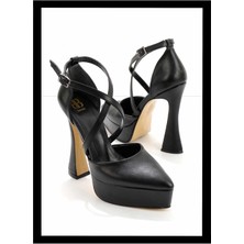 Bambi Siyah  Kadın Abiye Ayakkabı K01204100409