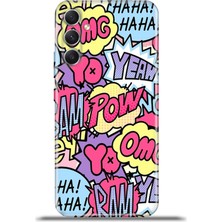 Cupcase  Samsung Galaxy A34 5g Kılıf Esnek Silikon Kamera Koruma 4K Desenli Özel Tasarım - Hahaha Big