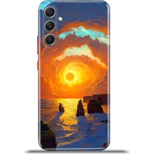 Cupcase  Samsung Galaxy A34 5g Kılıf Esnek Silikon Kamera Koruma 4K Desenli Özel Tasarım - Gündoğumu