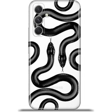 Cupcase  Samsung Galaxy A54 5g Kılıf Esnek Silikon Kamera Koruma 4K Desenli Özel Tasarım - Kingsnake