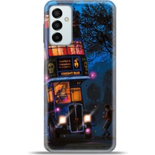 Cupcase  Samsung GALAXYM23 Kılıf Esnek Silikon Kamera Koruma 4K Desenli Özel Tasarım - Knight Bus