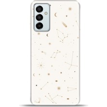 Cupcase  Samsung GALAXYM23 Kılıf Esnek Silikon Kamera Koruma 4K Desenli Özel Tasarım - Among Stars