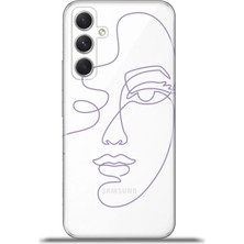 Cupcase  Samsung Galaxy A54 5g Kılıf Esnek Silikon Kamera Koruma 4K Desenli Özel Tasarım - Onewaysketch