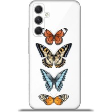 Cupcase  Samsung Galaxy A54 5g Kılıf Esnek Silikon Kamera Koruma 4K Desenli Özel Tasarım - Kelebekler