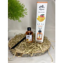 Ilgaz Naturix Organix Reed Diffuser Bambu Çubuklu Aromatik Oda Banyo Kokusu 110 ml Mango