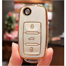 İmza Vw Tiguan Jetta Golf 5 Golf 6 Scirocco Polo Caddy Lüks Anahtar Koruma Kılıfı