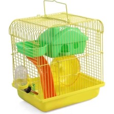 Mixpet Çarklı ve Yuvalı Hamster Kafesi 23X17X25 cm