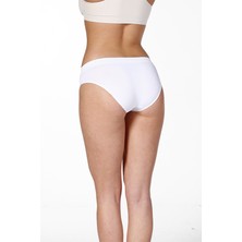 Rocco Shop Roccoshop Dikişsiz Seamless Slip Bikini Kadın Toparlayıcı Külot Beyaz
