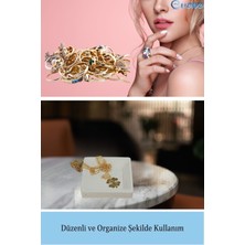 Evene Dekoratif Kase Takı Kutusu Yüzük Kolye Kutusu Mum Tabağı Takı Organizer Model 4