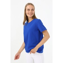 Looker Kadın Kolu Duble Regular Fit T-Shirt