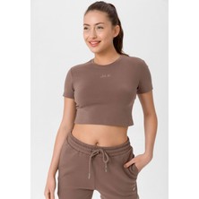 Looker Kadın Slim Fit Crop T-Shirt