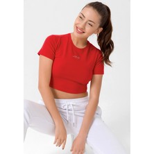 Looker Kadın Slim Fit Crop T-Shirt