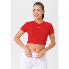 Looker Kadın Slim Fit Crop T-Shirt