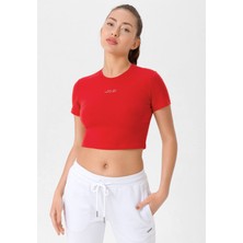 Looker Kadın Slim Fit Crop T-Shirt