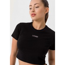 Looker Kadın Slim Fit Crop T-Shirt